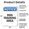 Signmission Dog Training Area, 10 in W x Rectangle, Plastic OS-2PACK-NS-P-1014-V-11435 - alternate 2
